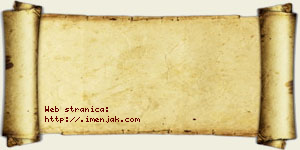 Joakim Balzamović vizit kartica